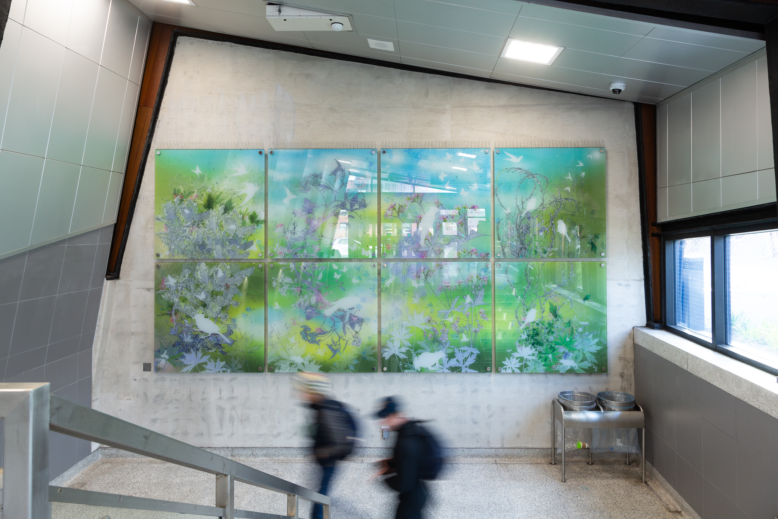 Art installation at Donlands Station