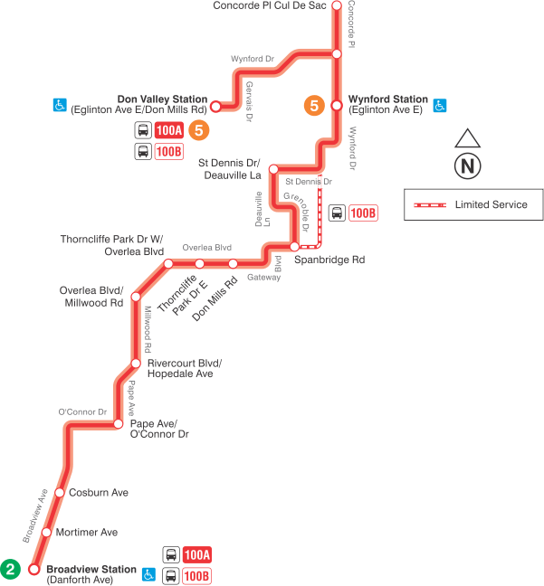 Map of route diversion