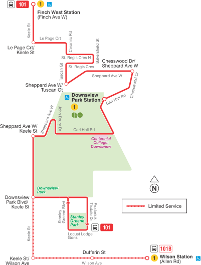 Map of route diversion