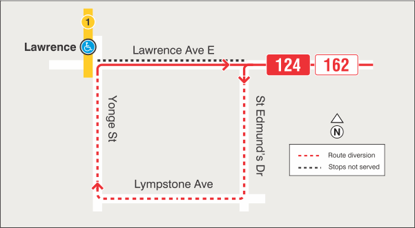 Map of route diversion