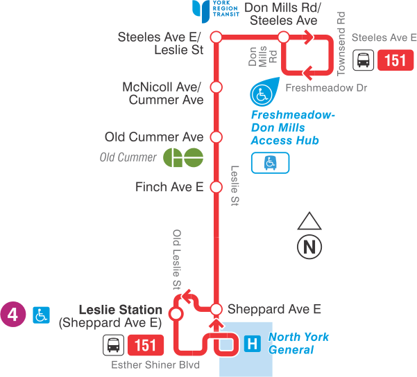 Map of route diversion