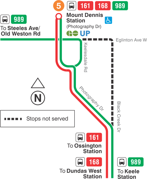 Map of route diversion