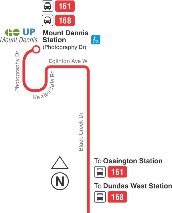 Map of route diversion
