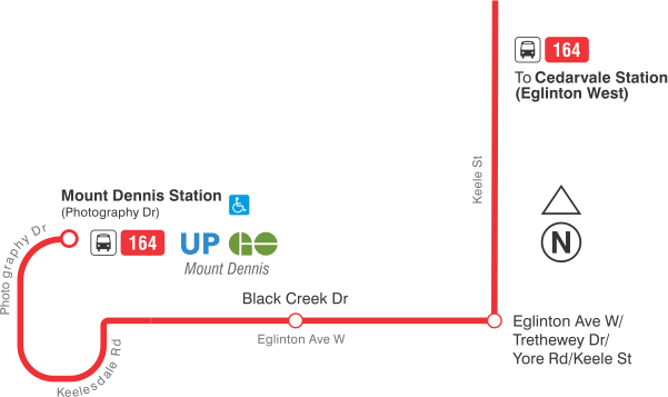 Map of route diversion