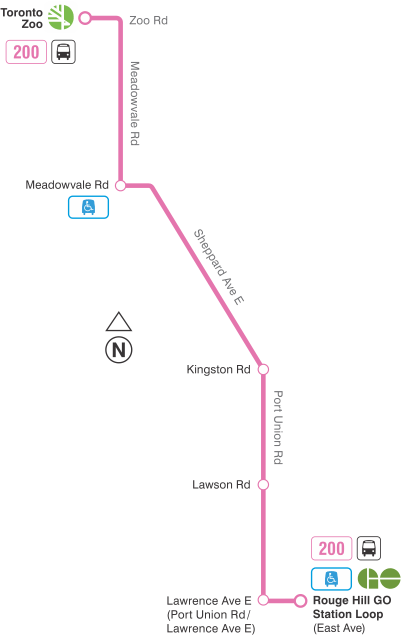 Map of route diversion
