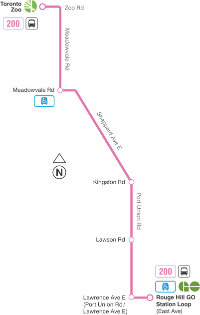 Map of route diversion