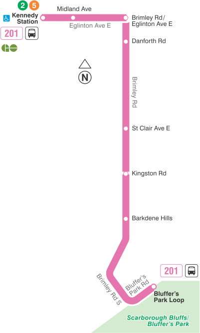 Map of route diversion