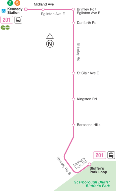 Map of route diversion