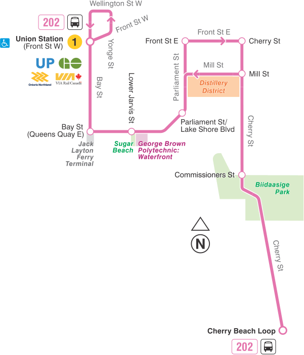 Map of route diversion