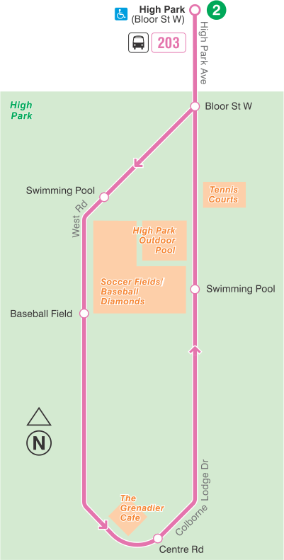 Map of route diversion
