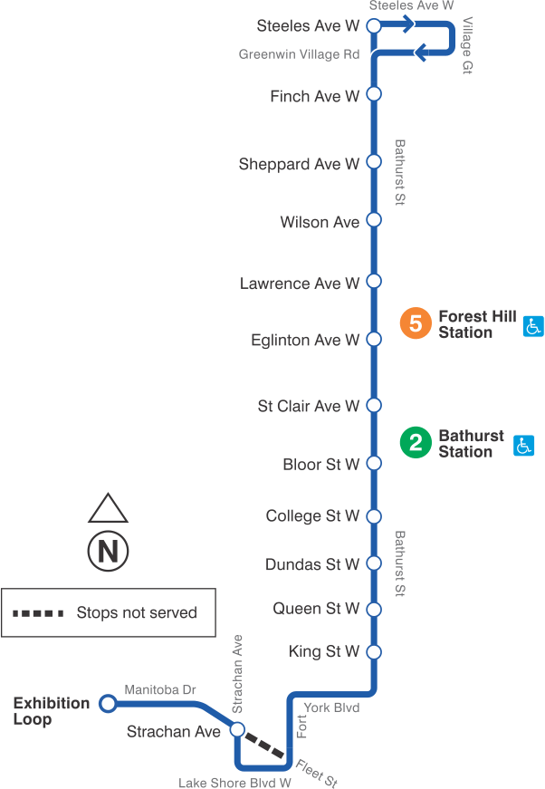 Map of route diversion