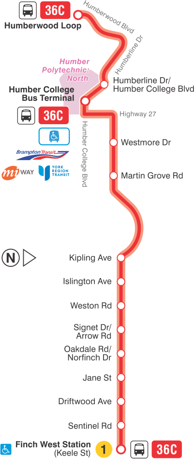 Map of route diversion