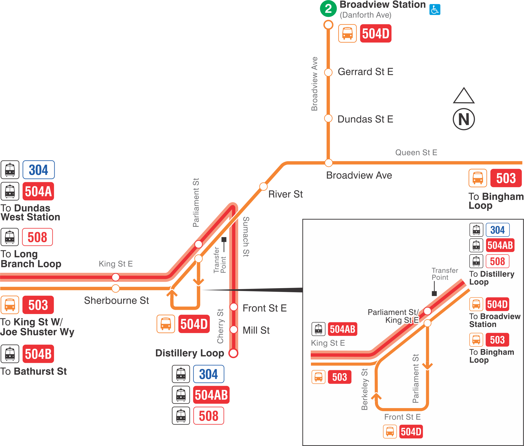 Map of route diversion