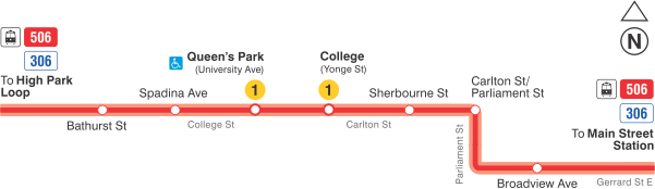 Map of route diversion