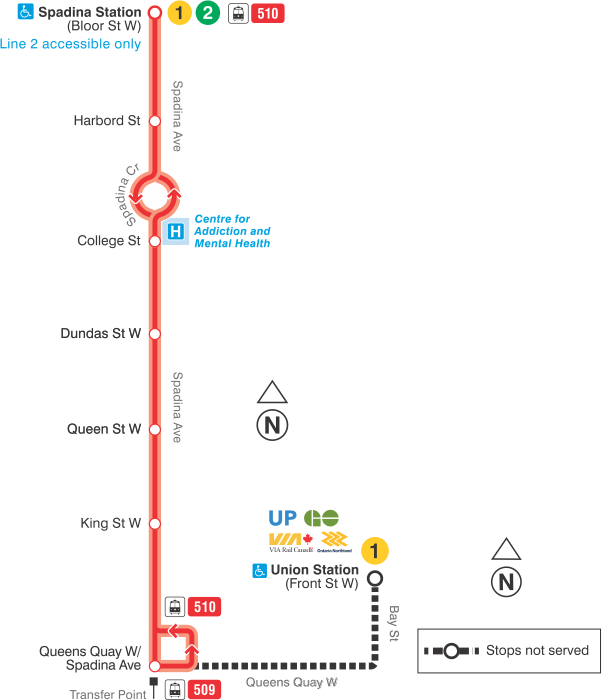 Map of route diversion
