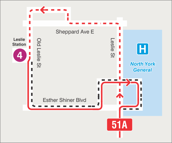 Map of route diversion