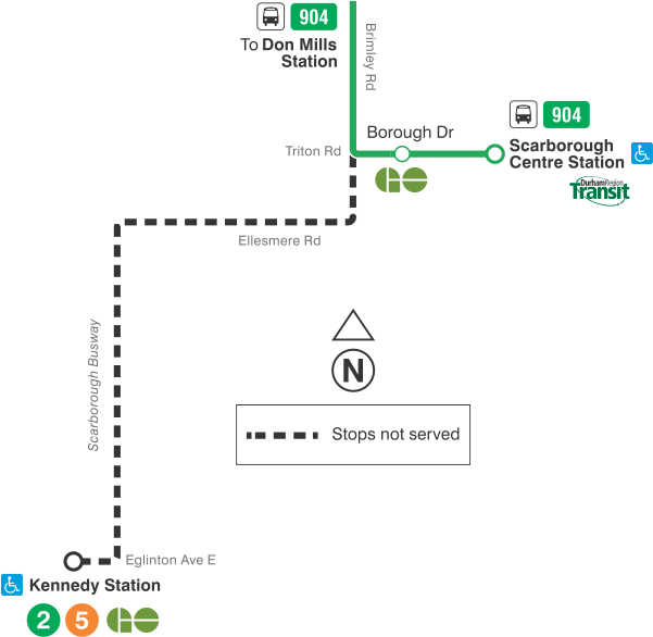 Map of route diversion
