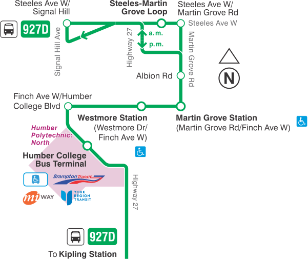 Map of route diversion