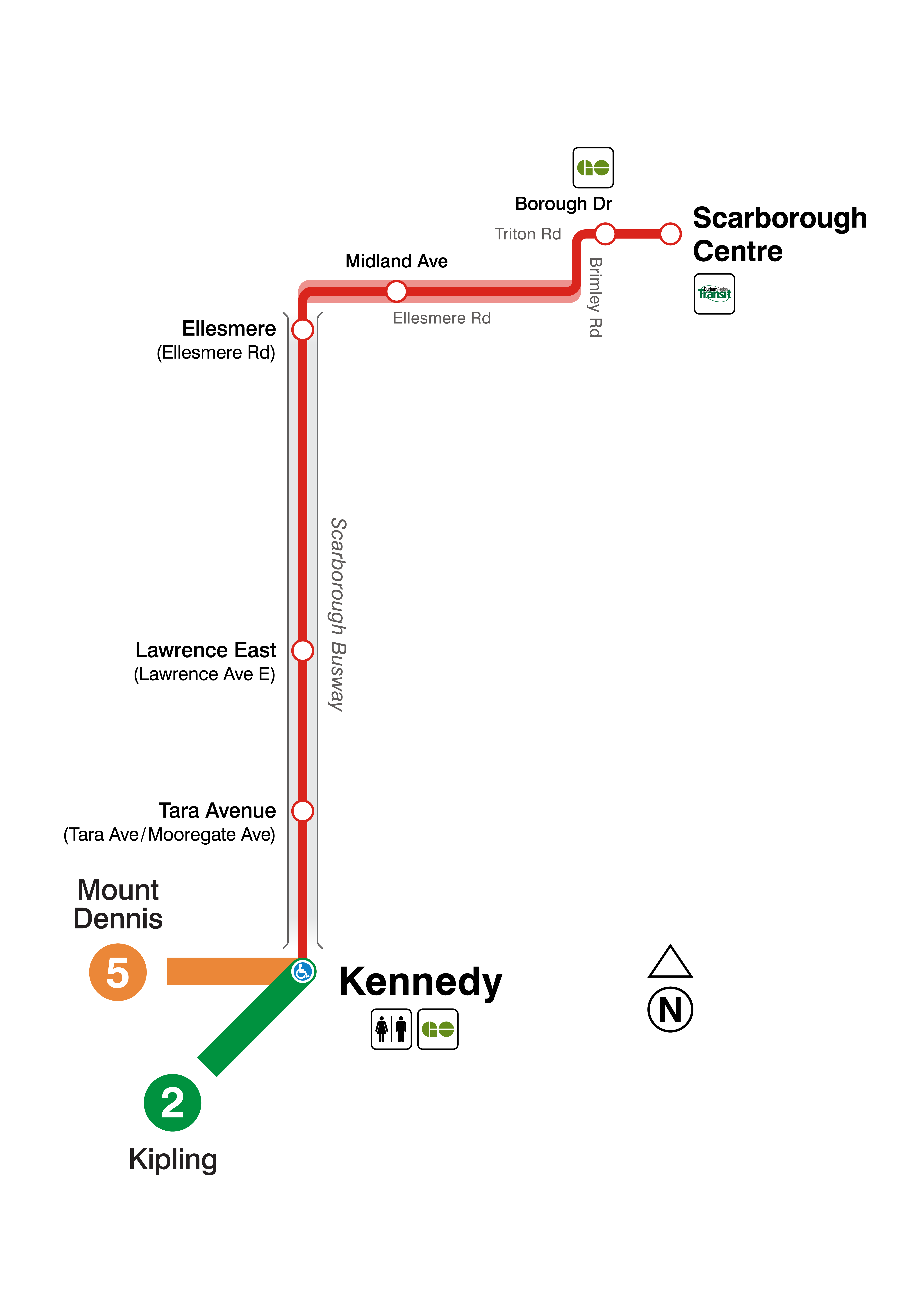 Map of busway