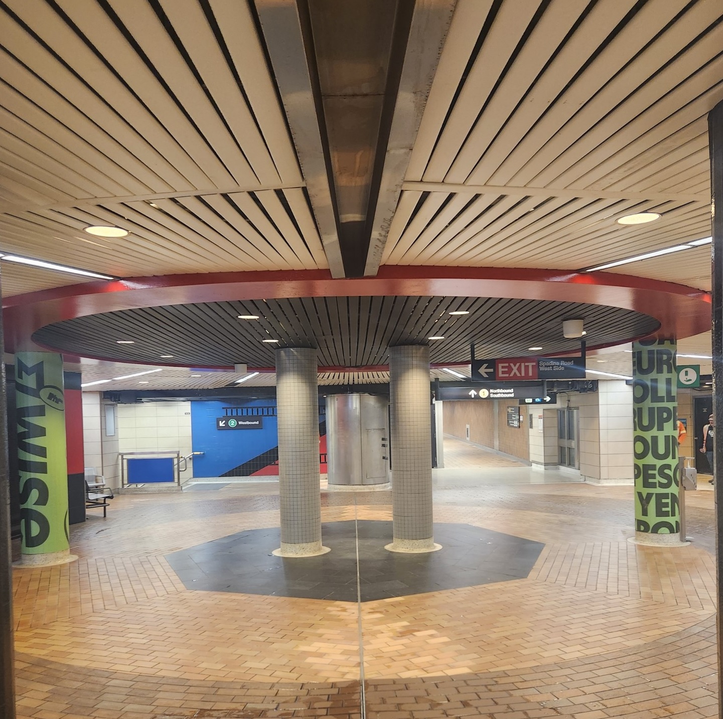 Image of Spadina Station concourse level retiling improvements