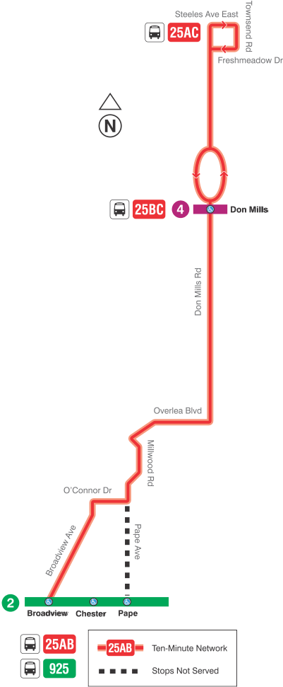 Map of route diversion