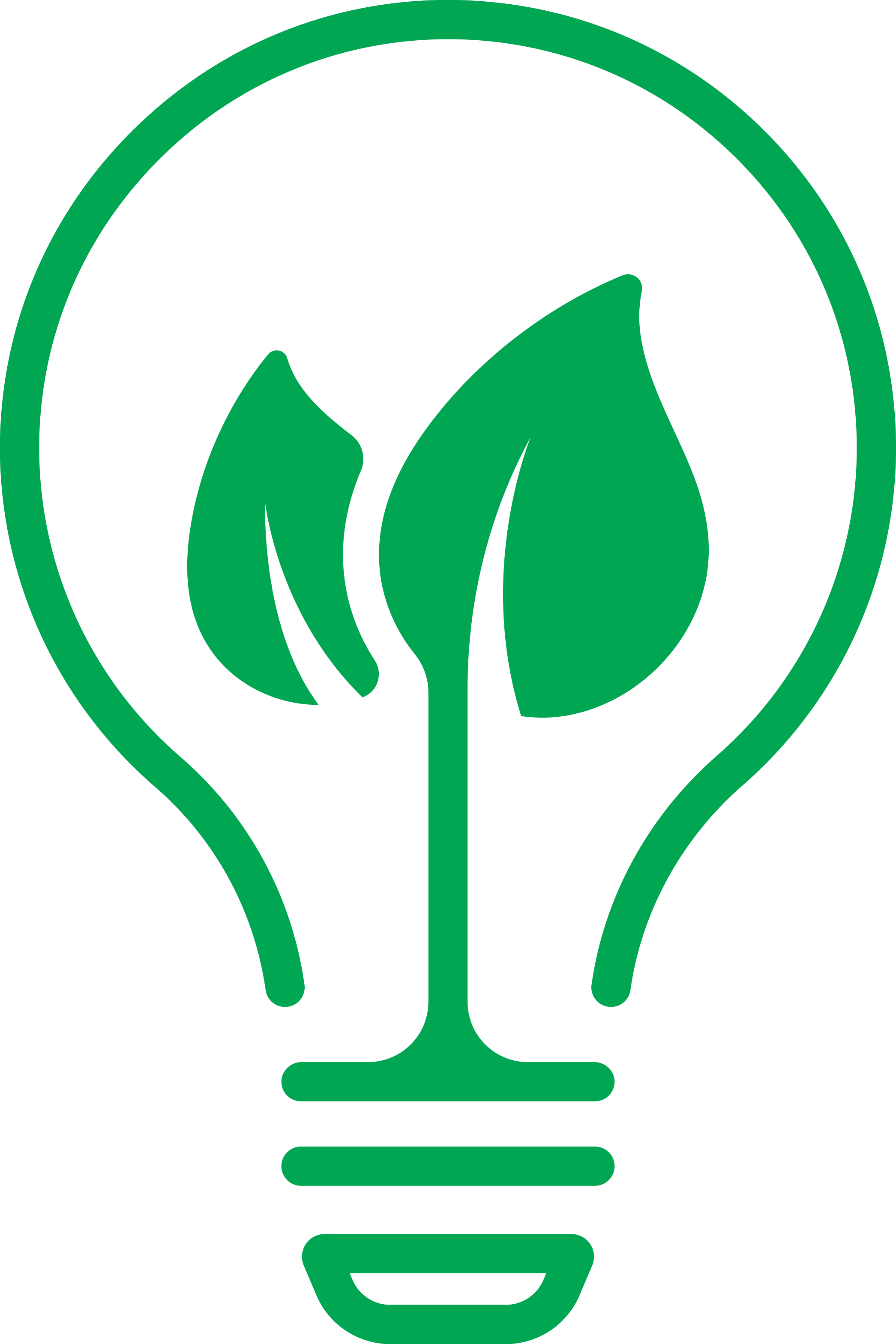 Diagram of a lightbulb with a leaf as the filament