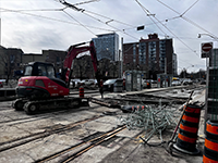 Removal of old rail on Fleet Street