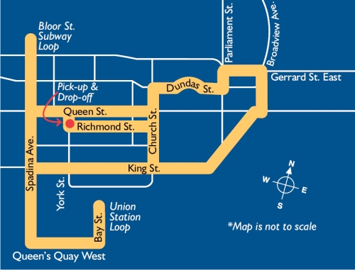 Map of suggested route