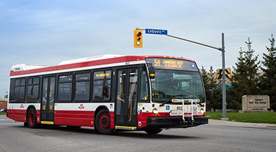 TTC bus on street
