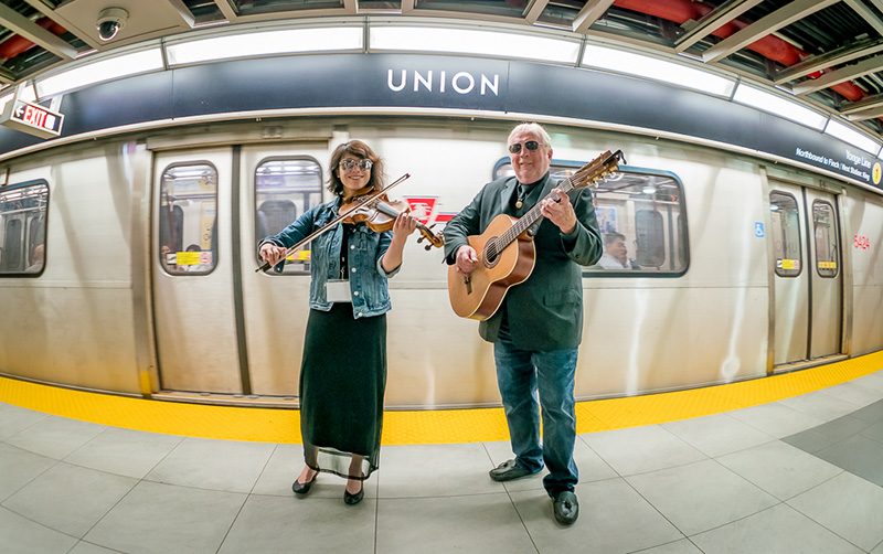 Mel and Nat at Union Station