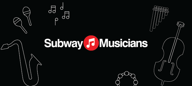 Subway Musicians Logo Sinage