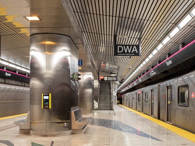 Designated Waiting Area on subway platform