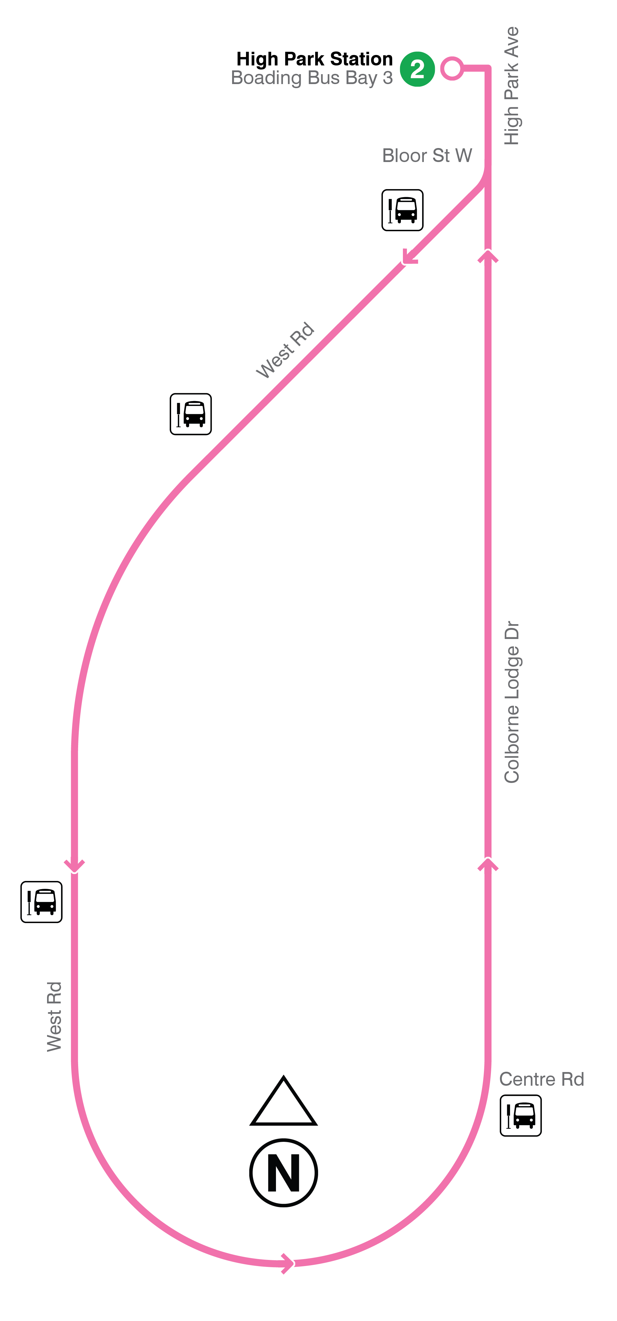 203-High Park-Route Map