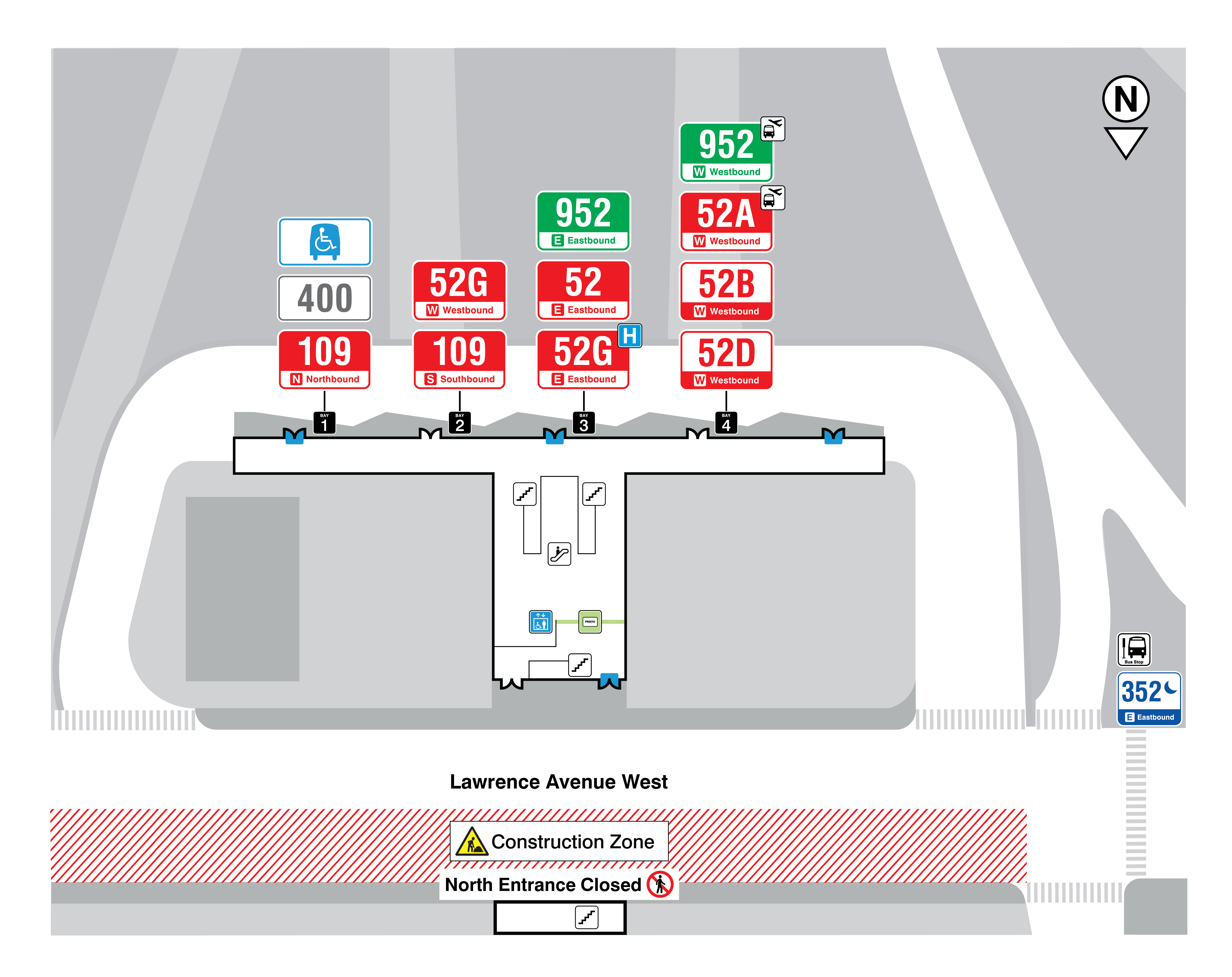 Map of Lawrence West Closure