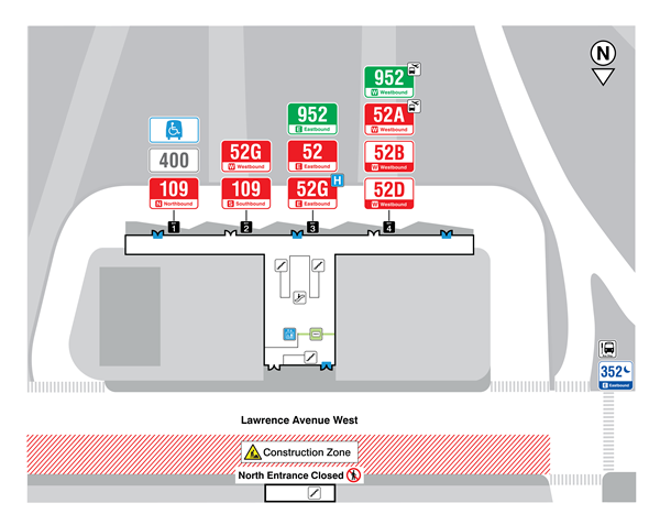 Map of Lawrence West Closure