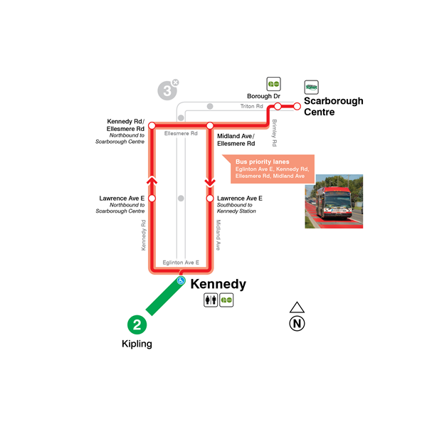 Line 3 Bus Replacement Map