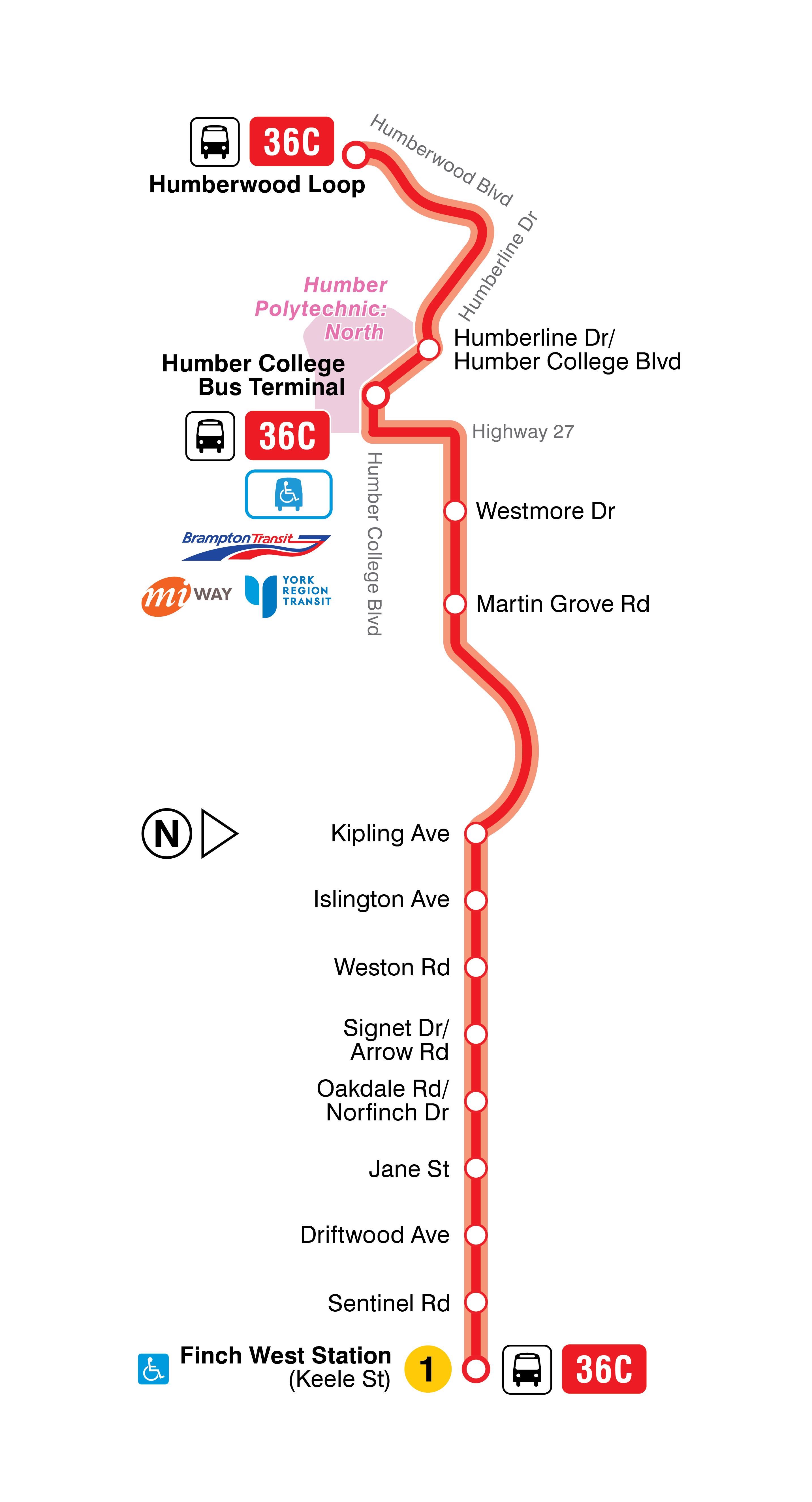 Map of 36 Finch West