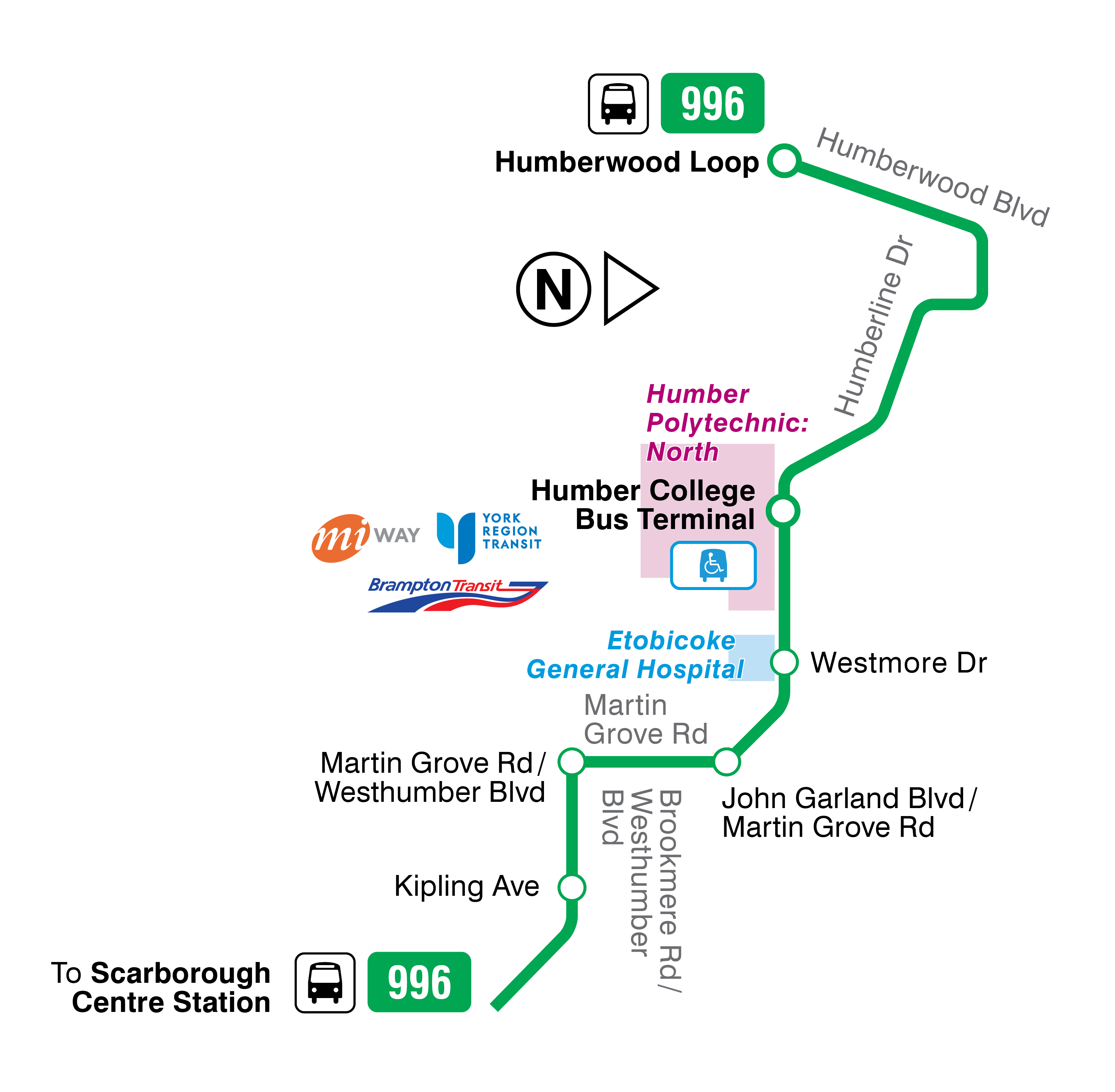 Map of 996 Wilson Express