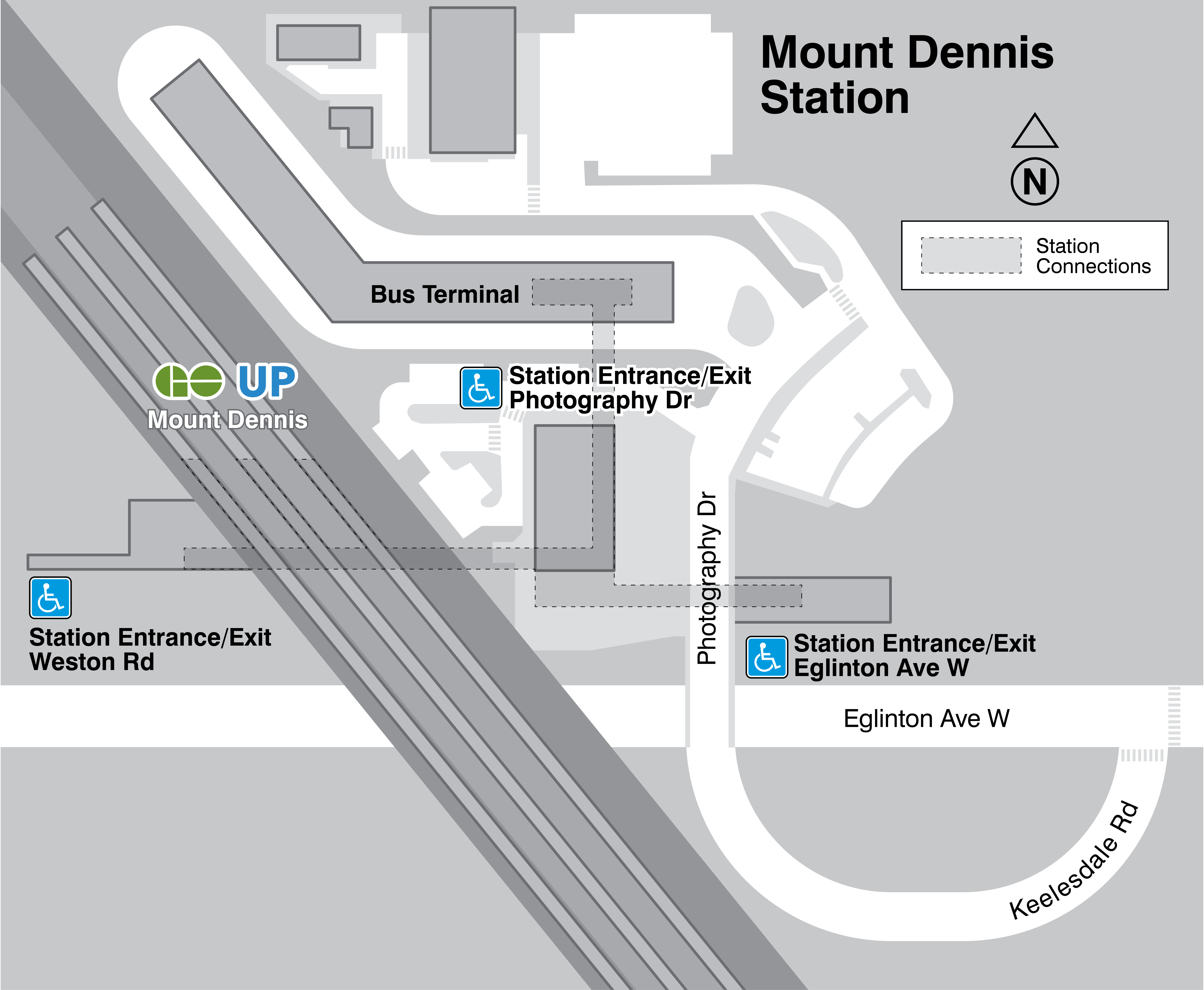 Mount Dennis Station Map