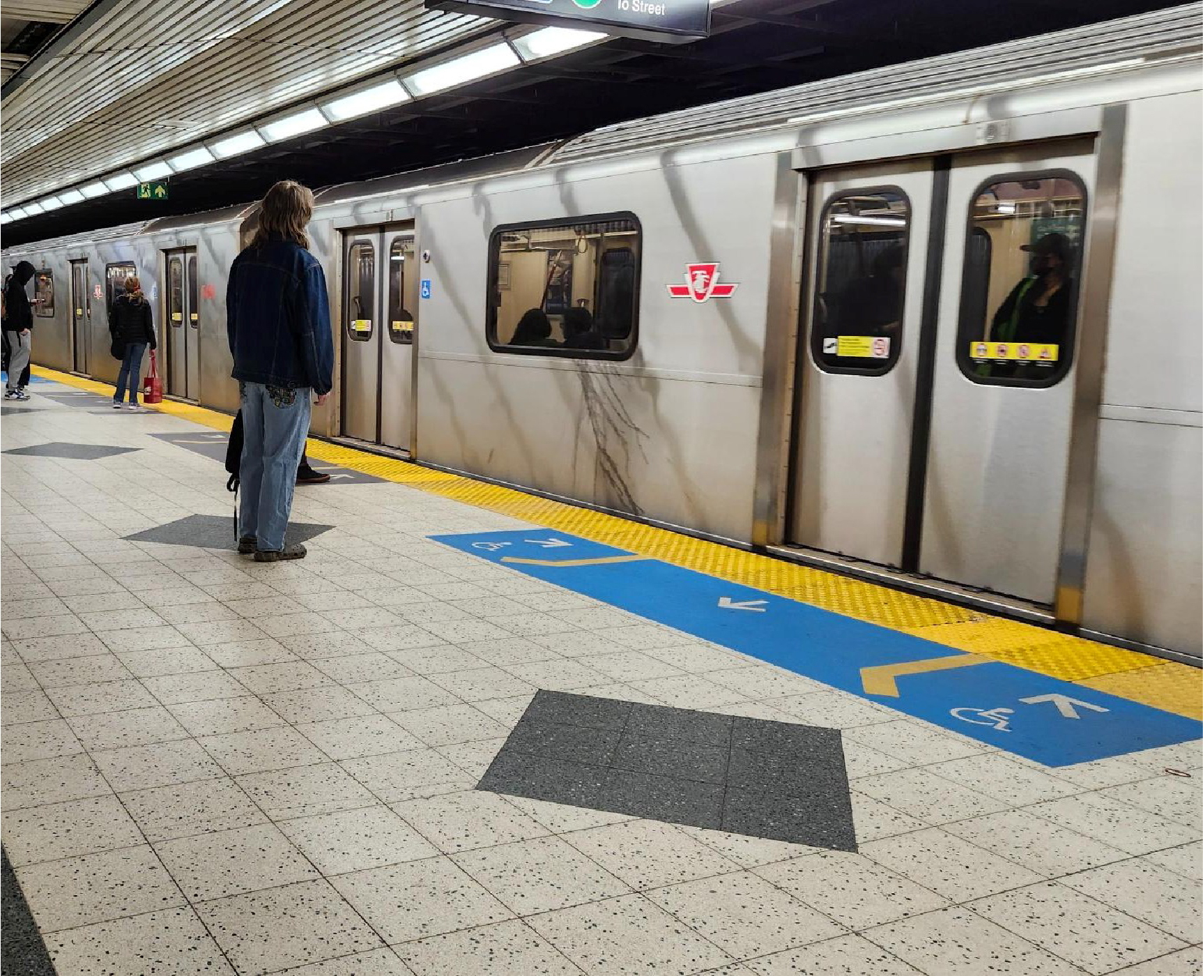 Platform Edge Marking at a TTC  subway station