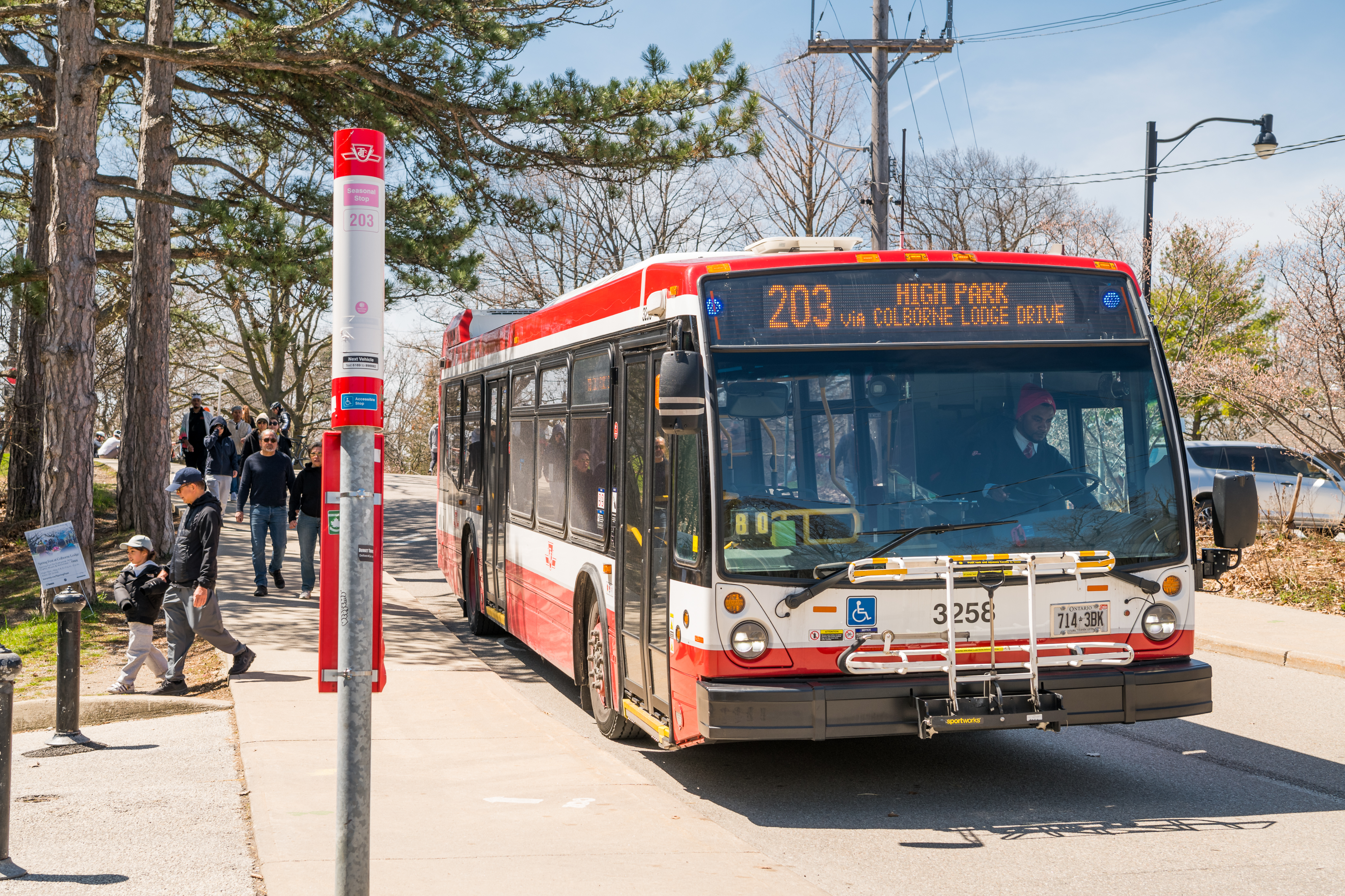 203 High Park TTC bus