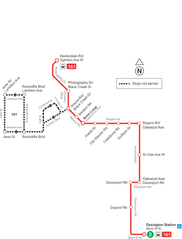 Map of route diversion