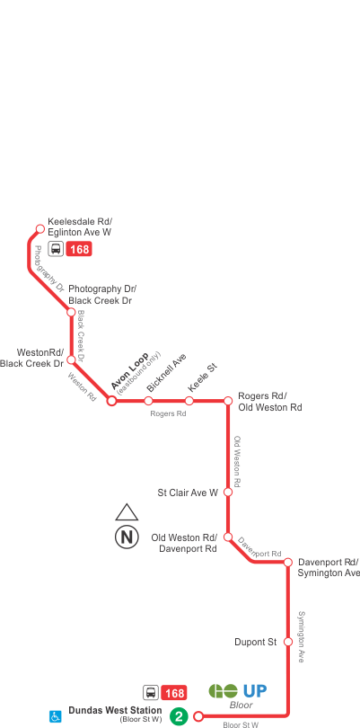 Map of route diversion