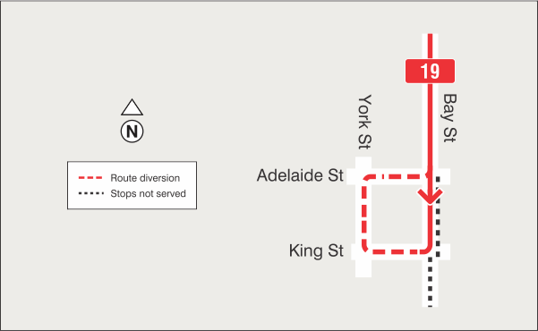 Map of route diversion