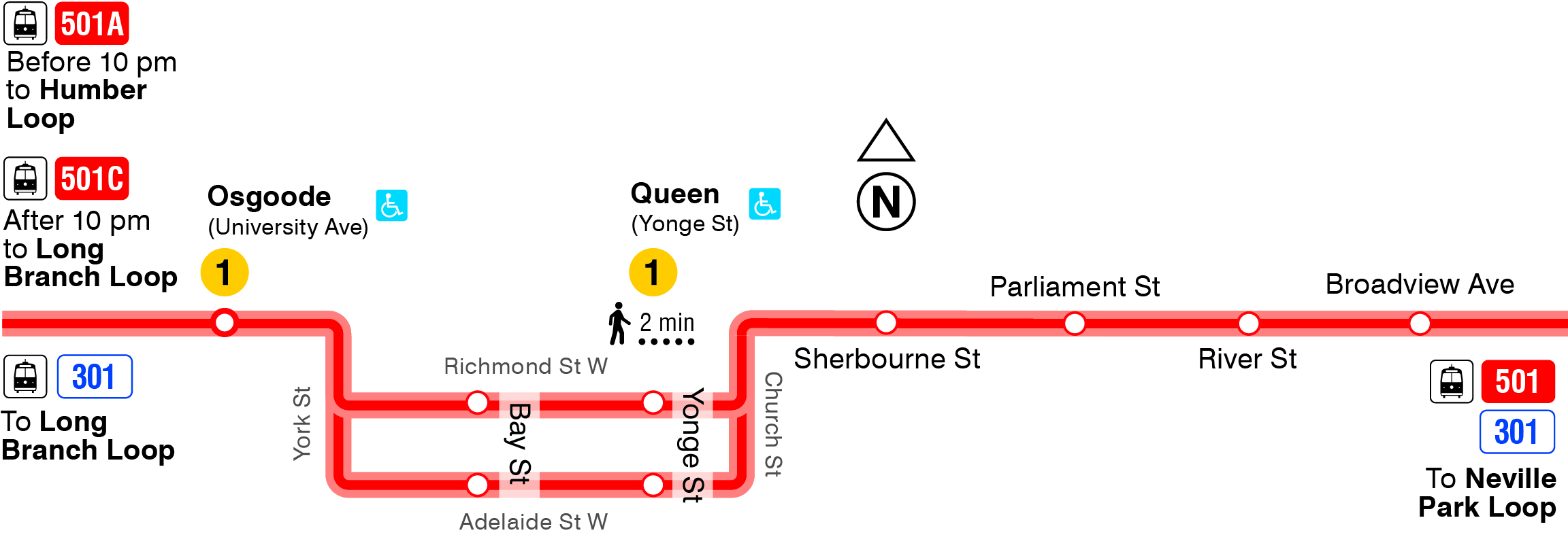Map of route diversion