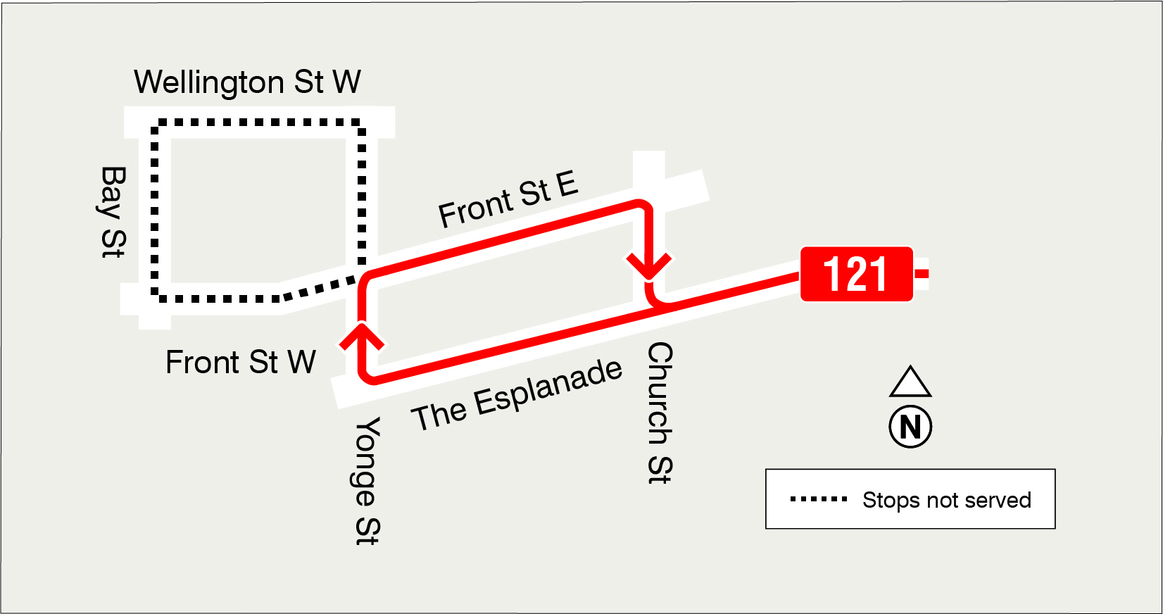 Map of route diversion