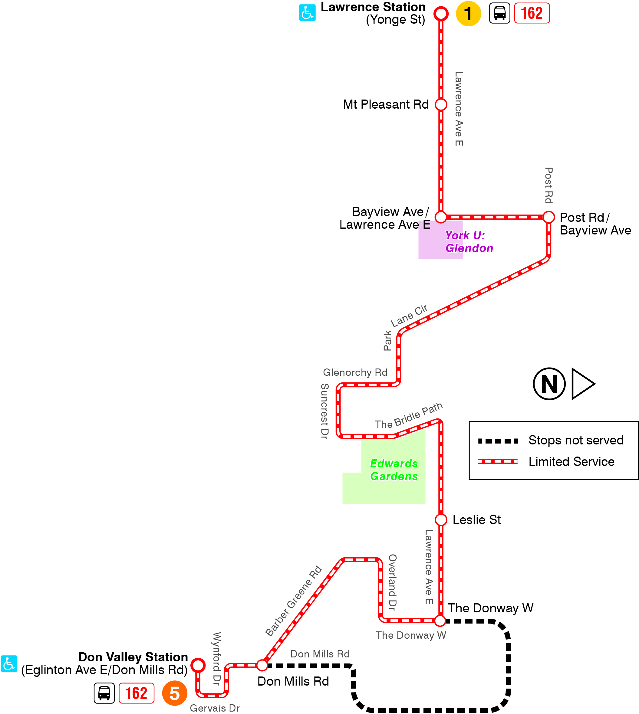 Map of route change
