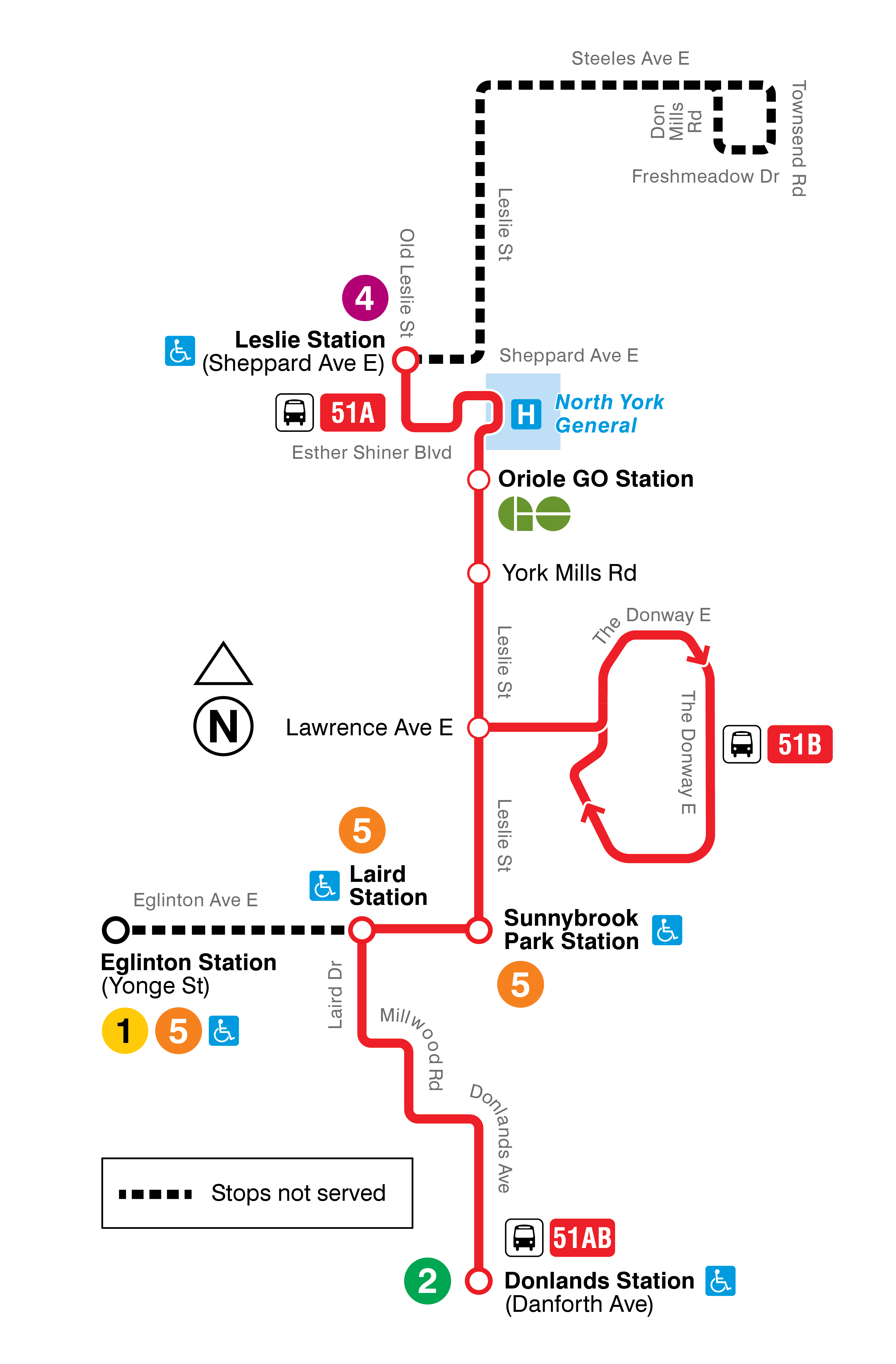 Map of route change