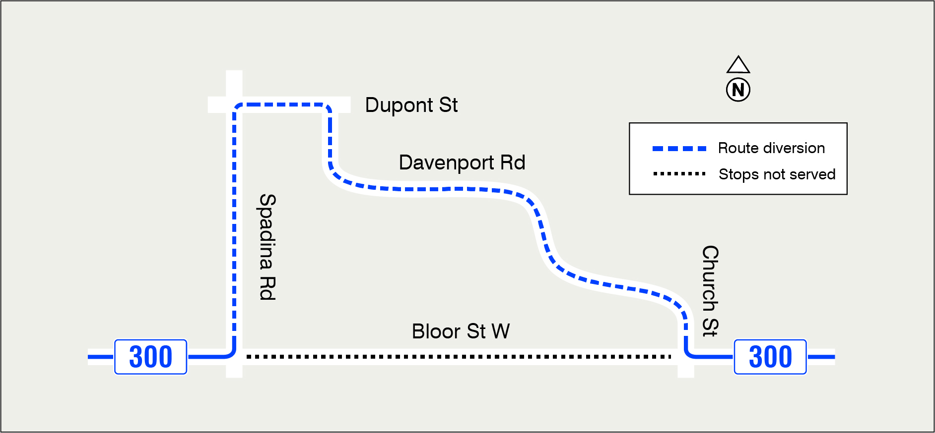 Map of route change