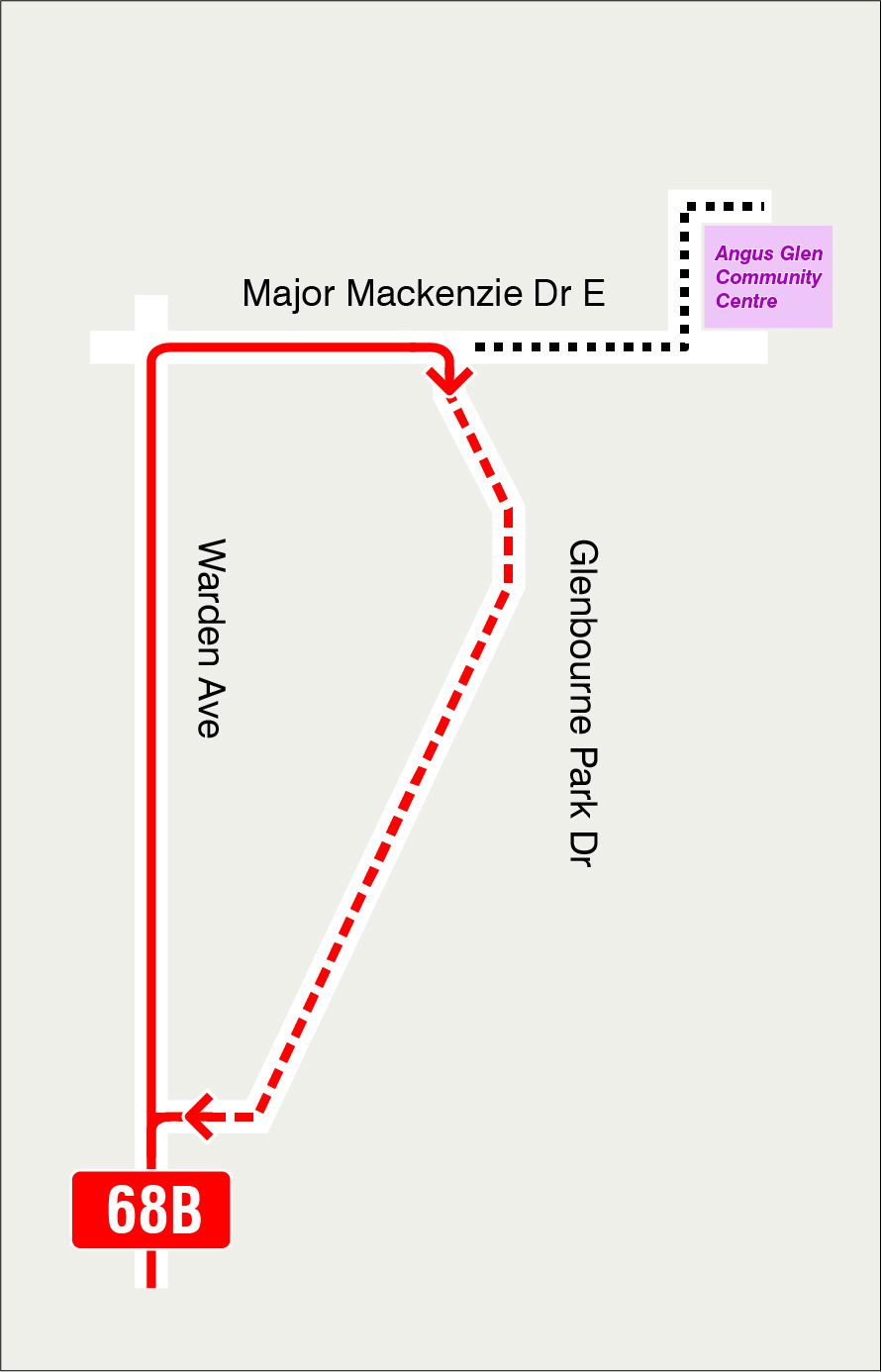 Map of route diversion
